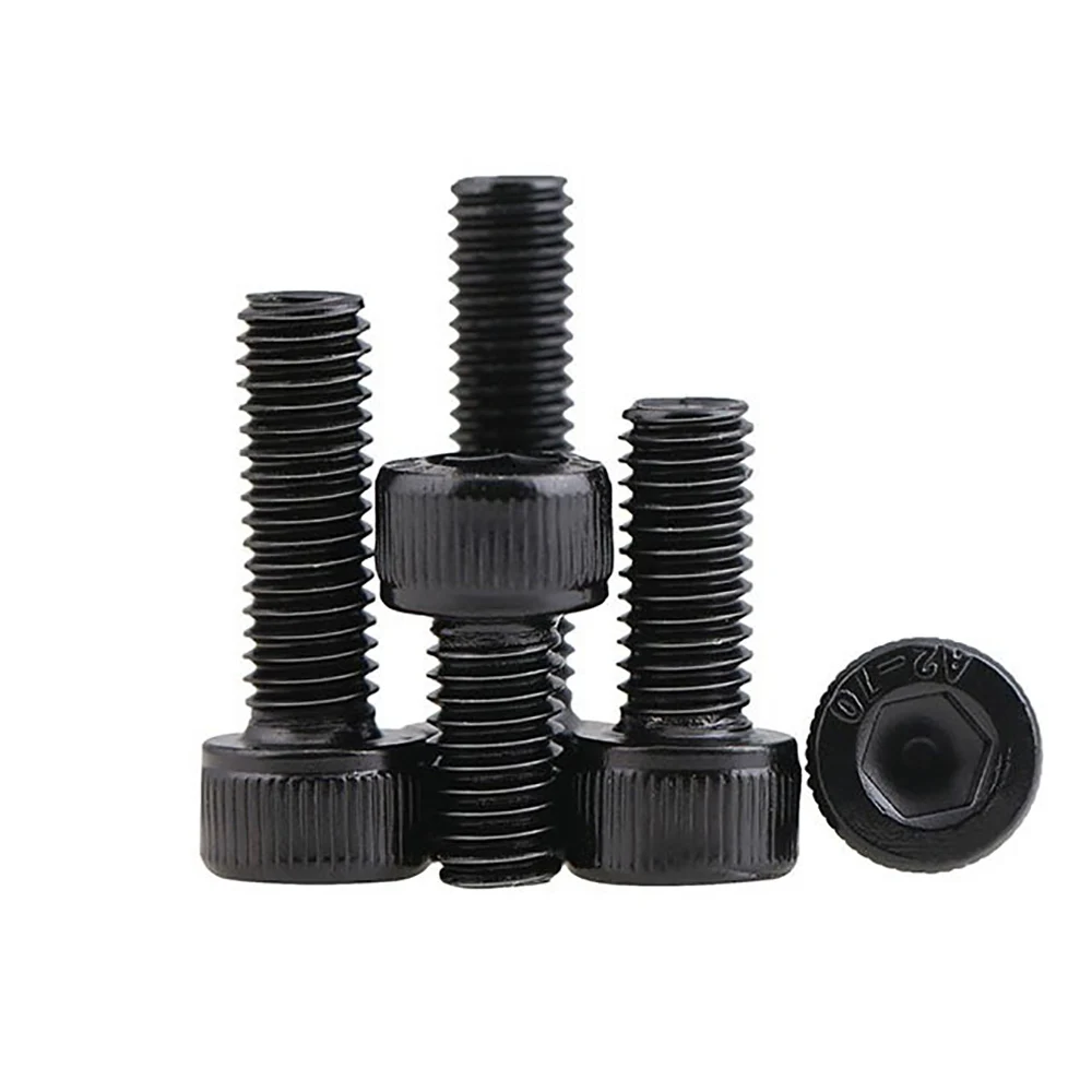 DIN912 등급 12.9 알렌 소켓 헤드 나사, M1.6 M2 M2.5 M3 M4 M5 M6 M8 육각 소켓 헤드 캡 나사, 5-50PCs