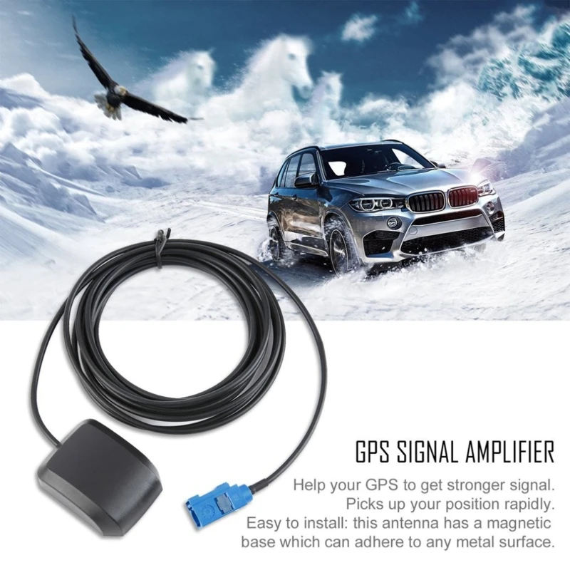 

77JC Vehicle Active GPS Antenna Fakra MFD2 for RNS510 Skoda Columbus Help GPS Get Strong Signal Excellent Stability Durable