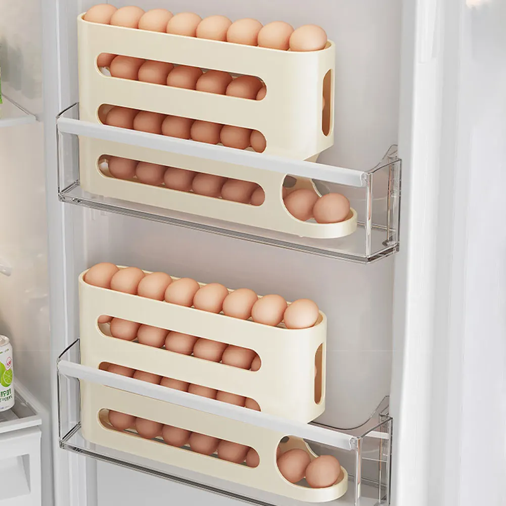 Plastic Automatic Egg Dispenser for Refrigerator Storage