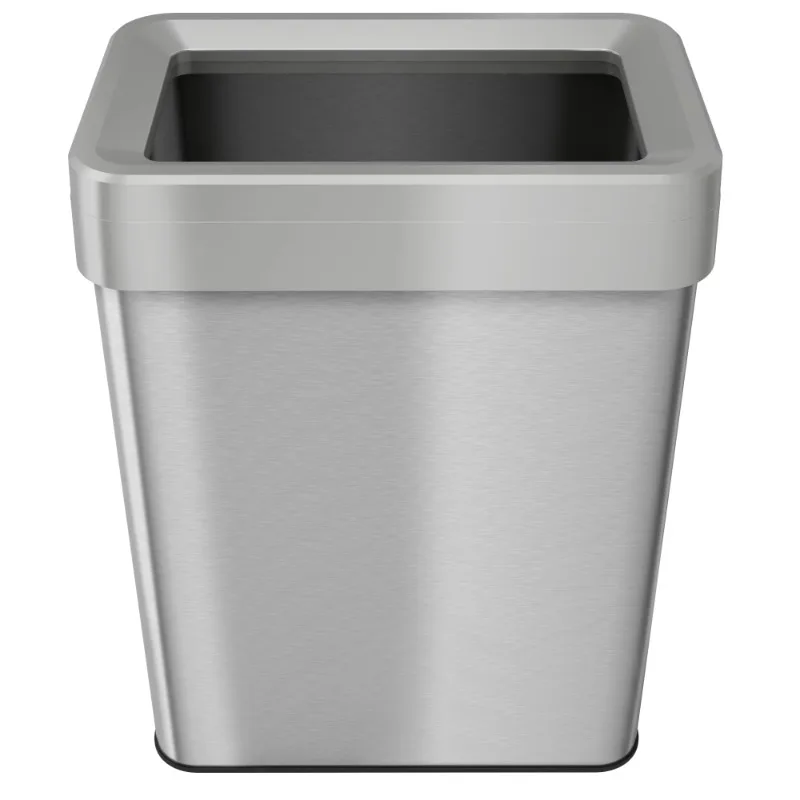 

iTouchless 16 Gallon Commercial Grade Stainless Steel Dual-Deodorizer Open Top Rectangular Trash Can