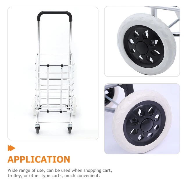 2Db Poggyászkocsi Görgőkerékek Nagyteljesítményű Kiegészítők Kocsi Pótlások Newel Oszlop Rögzítő Készlet Utazó Görgő - Image 3