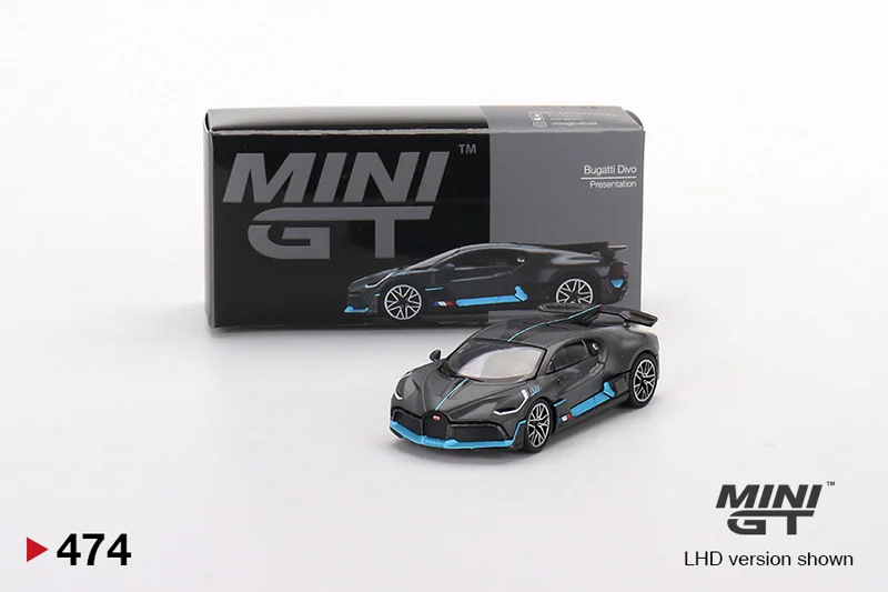 

Модель литая гоночного автомобиля Bugatti Divo #474, подарок для детей, 1:64