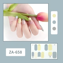 

20 Pcs/Set,Strips for Nails Sticker Flowers Polish Gel with Dried Foil Glue Luxury Ornaments Top Wraps Art Fake Sliders Manicure