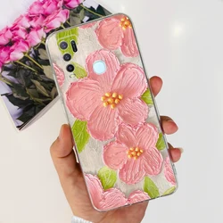 Fashionable Painted Clear Silicone Soft TPU Phone Case Cover for Vivo Y30 (754)