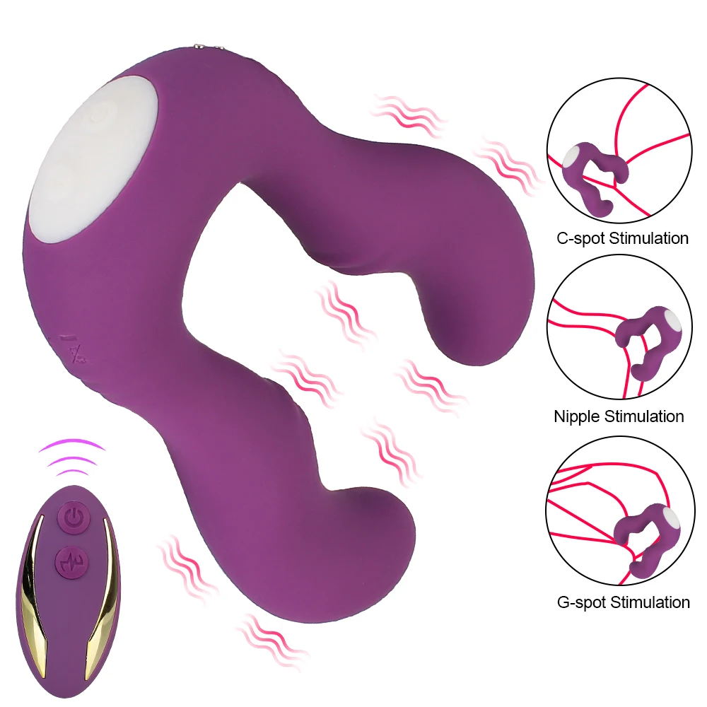 Draadloze clitoris- en tepelstimulator met afstandsbediening_voghion.com