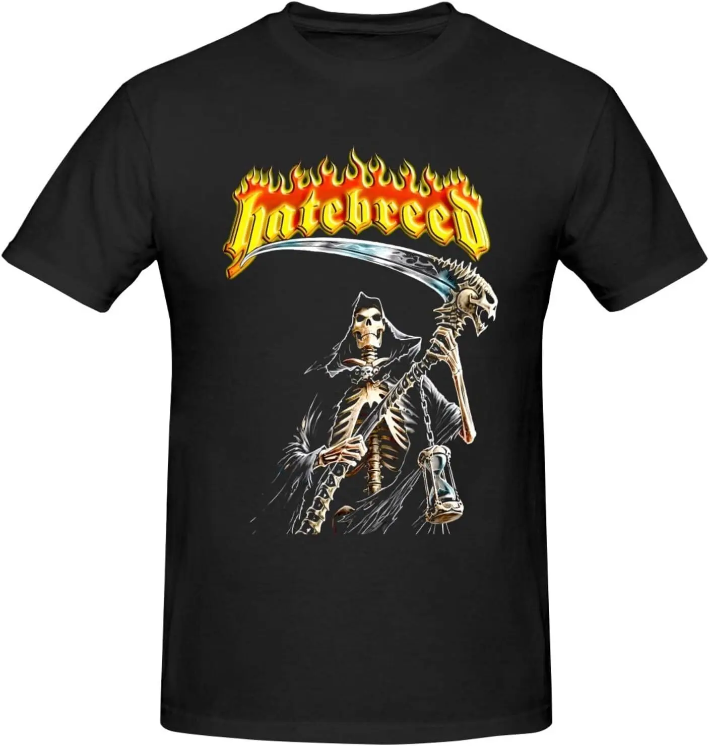 

Hatebreeds Shirt Men's Cotton Short Sleeve Top Fashion Crew Neck T-Shirt Black