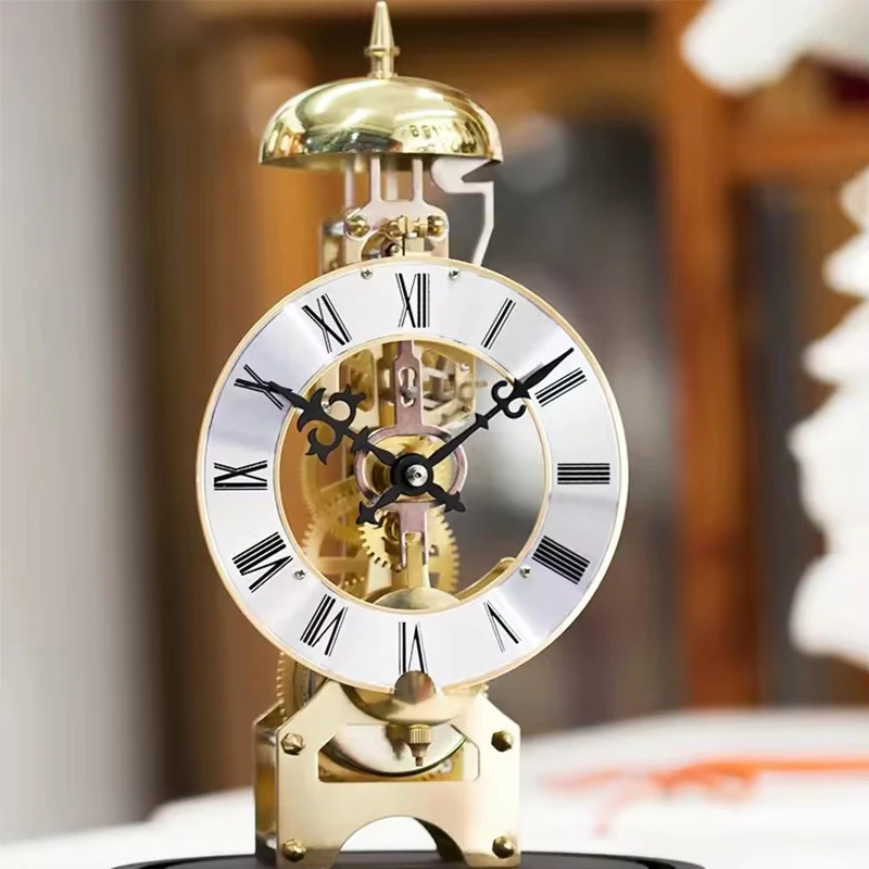 Luxury Nordic Metal Mechanic Table Clocks Living R..