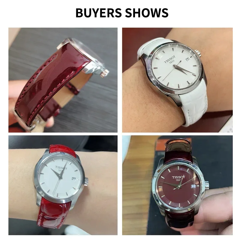 Elegant Genuine Leather Watch Strap - Waterproof & Sweatproof 18mm Women's Band Accessories