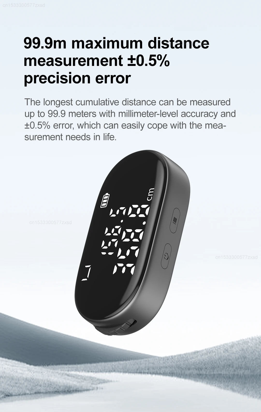 Xiaomi DUKA ATuMan Q2 Mini Electronic Ruler Digital Wheel Tape Measure description image 5