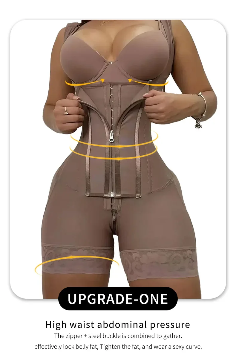 Modelador corporal sendo usado sob a roupa