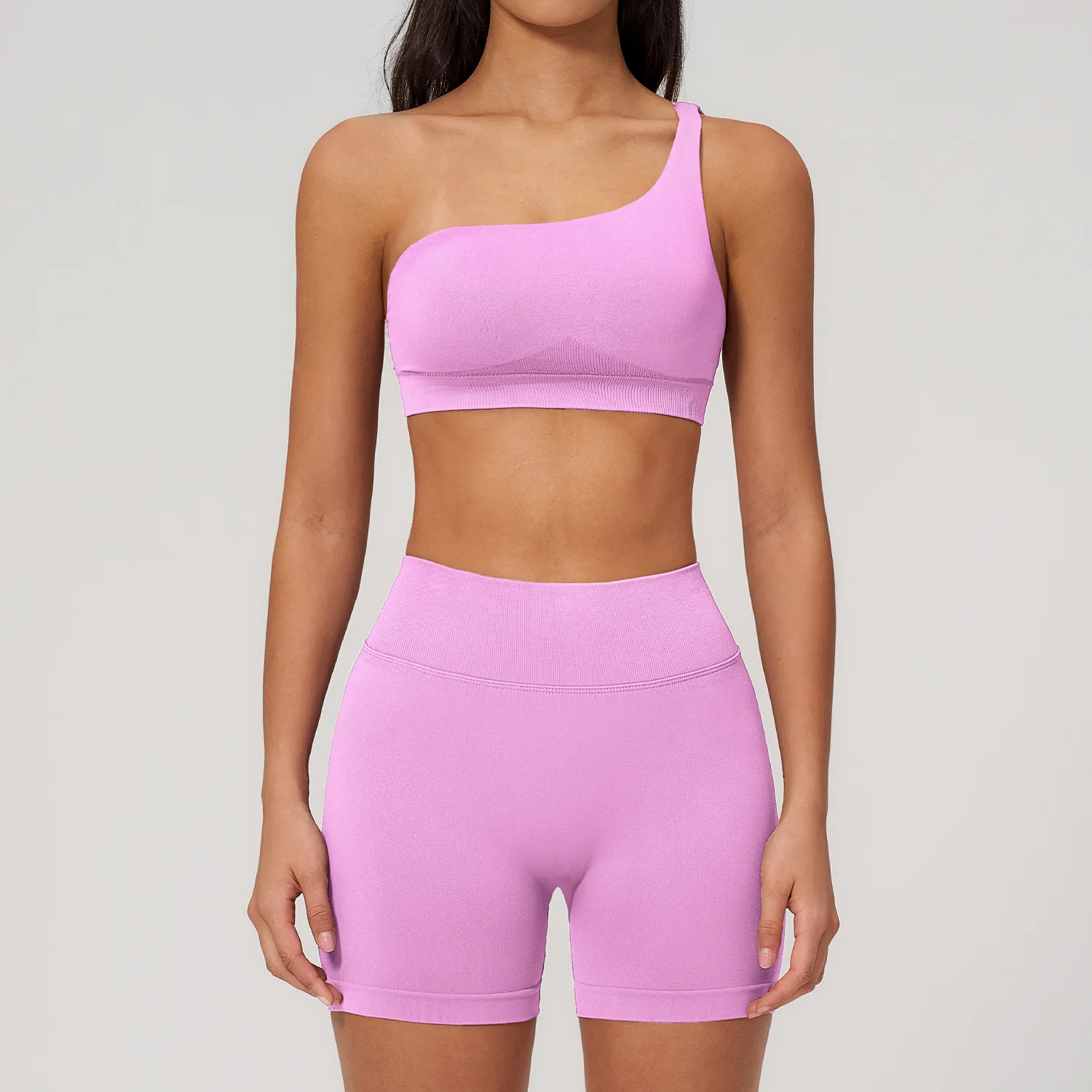 Yoga Sport Outfit For Woman Fitness Women's Two Pieces Short Pant Sets Suits Tracksuit Sportswear Woman Gym Yoga Workout Clothes 5