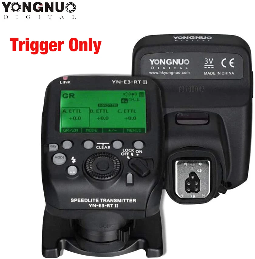 YONGNUO YN600EX-RT II Auto TTL HSS Flash Speedlite and YN-E3 YONGNUO YN600EX-RT II Auto TTL HSS Flash Speedlite and YN-E3
