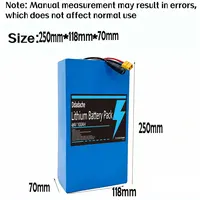 Batterie au lithium 48V 100Ah 13s6p 100% neuve et originale, 48V 100000mAh 2000W pour scooter motorisé Citycoco avec BMS 50A intégré 3