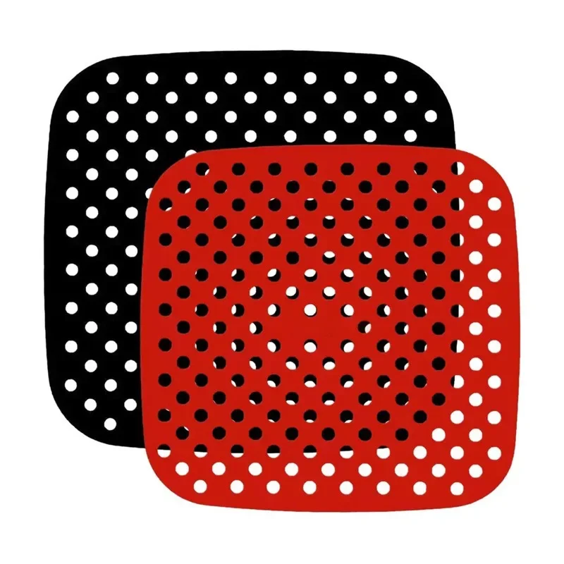 Silicone Air Fryer Liner Mat Non-stick Perforated Baking Multi-Specification Accessories Bakeware Silica Gel