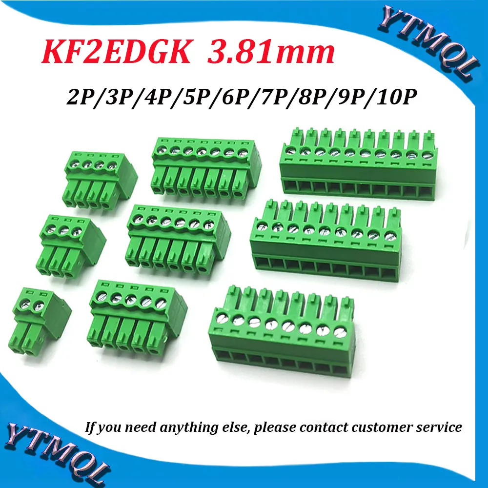 KEFA DEGSON PCB 터미널 블록, KF2EDGK 3.81, 2P-10P, ..