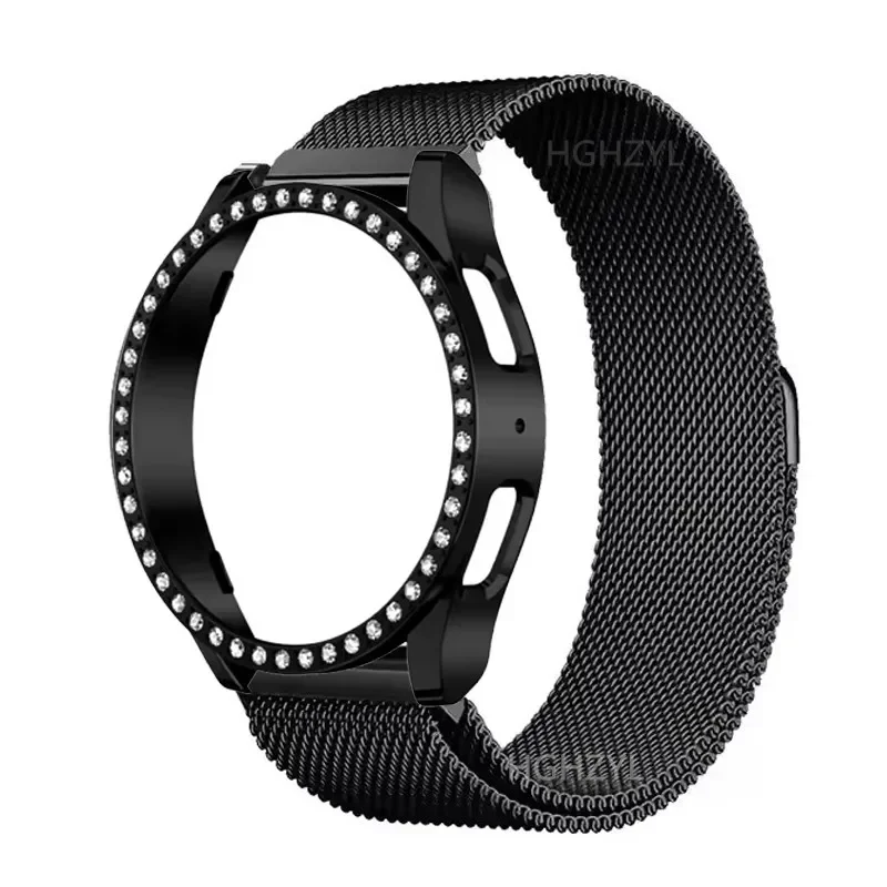 Stainless Steel Diamond Metal Strap and Case