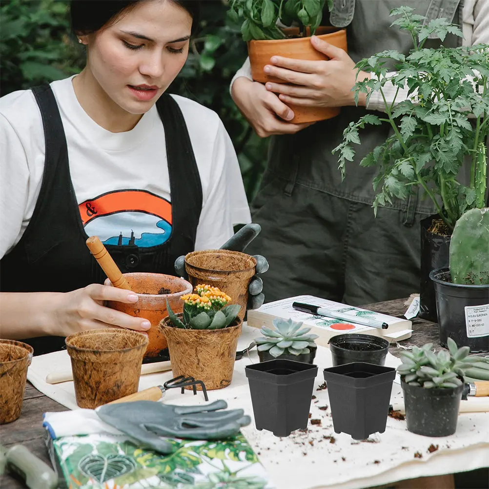 Confezione di Vasi da Fiori in Plastica da 1-25 Galloni per Piante da Giardino Interno ed Esterno