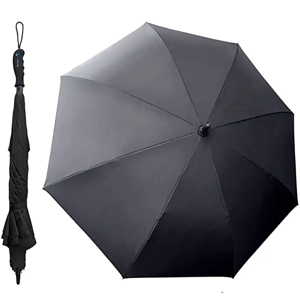 

Инновационный Ветрозащитный Зонт BetterBrella 41,5 дюйма, черный
