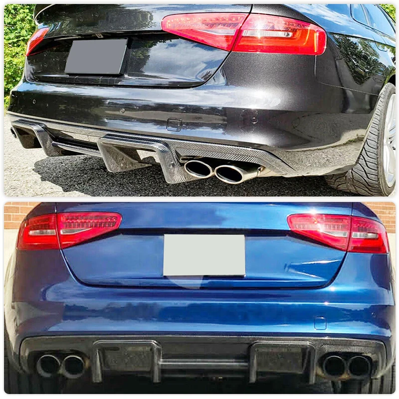 2009-2012 A4 B8 リアル カーボンファイバー リア ウイング テール 