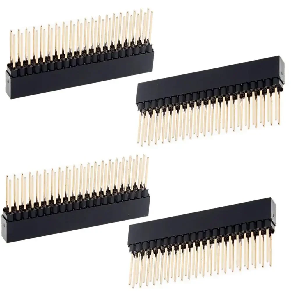 4PCS-Stacking-Header-for-Raspberry-Pi-A-B-Pi-2-Pi-3-2x20-Extra-Tall ...