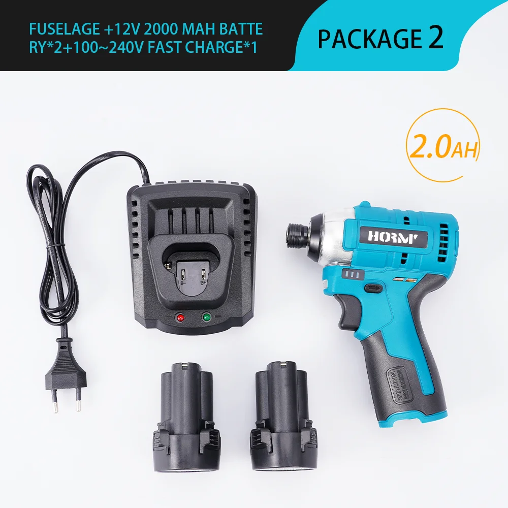 

12V Brushless Electric Screwdriver Electric Impact Driver 120Nm Adjust Torque Drill Driver DIY Power Tool For Makita Battery