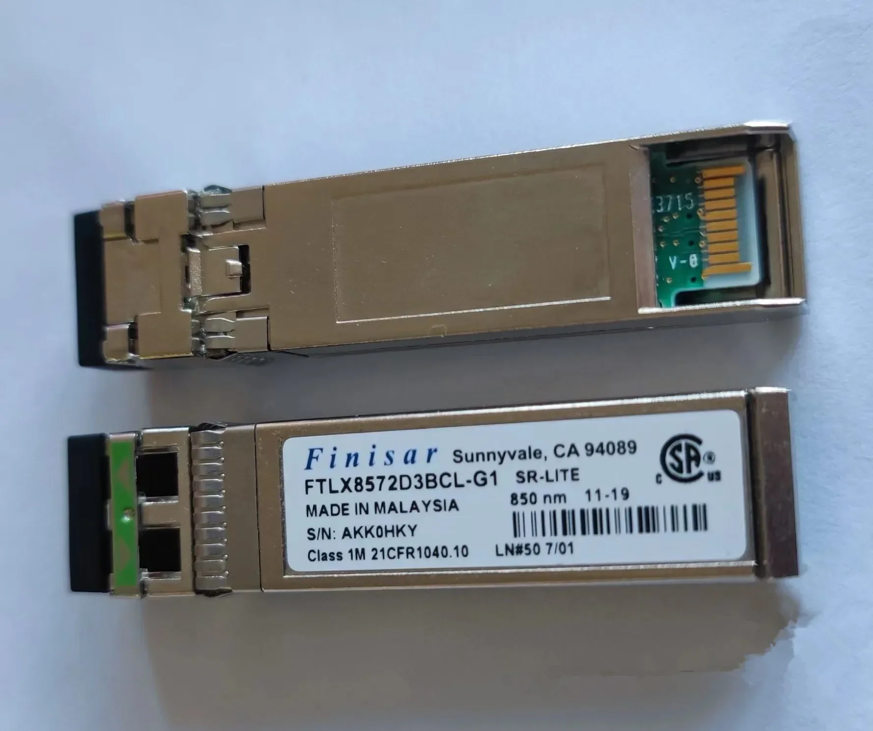 Finisar 10g Fiber Optical Module FTLX8572D3BCL-G1/10GB 850NM SFP/SR ...