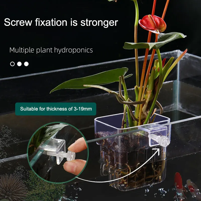 Fish Bubbles Aquarium Water Grass Hydroponic Planting Cup Multiple Planting Basket For Fish Tank Landscape
