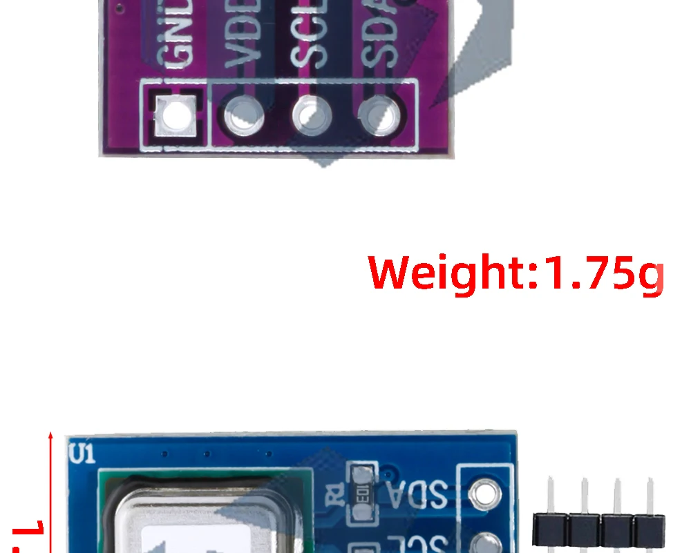 EGBO SCD41 SCD40 Gassensormodul-Platine zur Erkennung von CO2, Temperatur und Luftfeuchtigkeit, 2-in-1 I2C-Kommunikationssensormodul-Platine – Detail 7