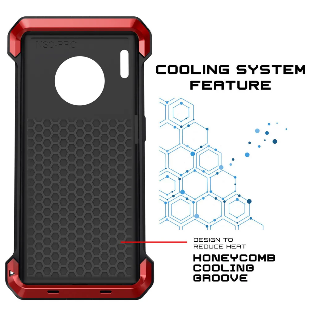 Dropshipping Metal Aluminum Case For Huawei Mate 30 Mate30 Pro Mate30Pro Heavy Protection Doom Armor Shockproof Dustproof Cover
