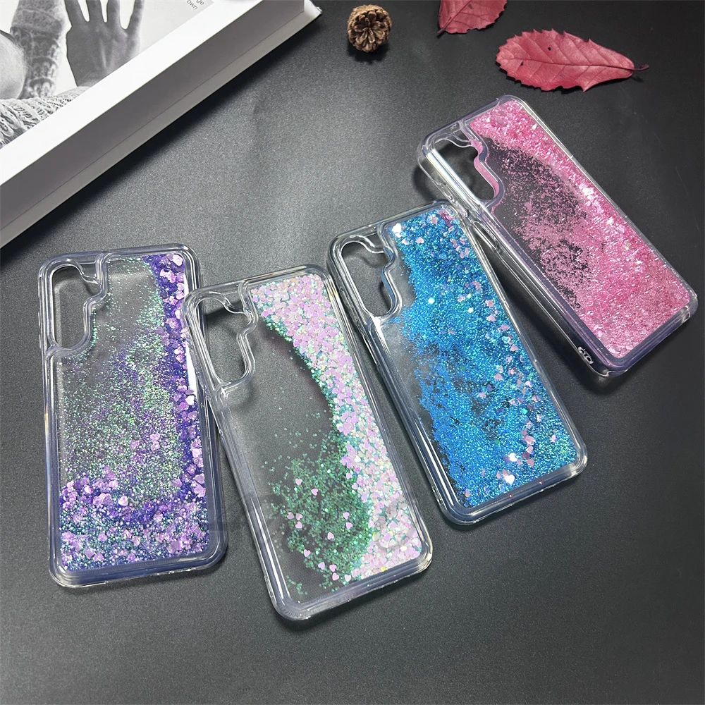 Sparkling Liquid Glitter Quicksand Phone Case with Floating Bling Design