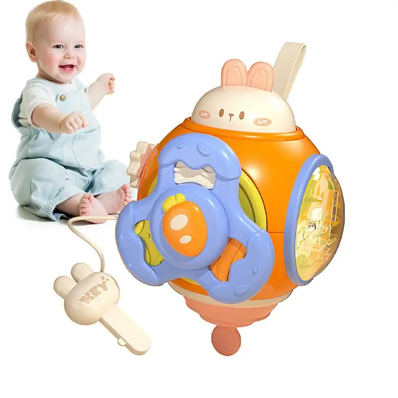 

Multifunctional Hexahedron Toy Interactive Learning Toy With Lanyard Sensory Kids Toys Hand Eye Coordination Educational Toy