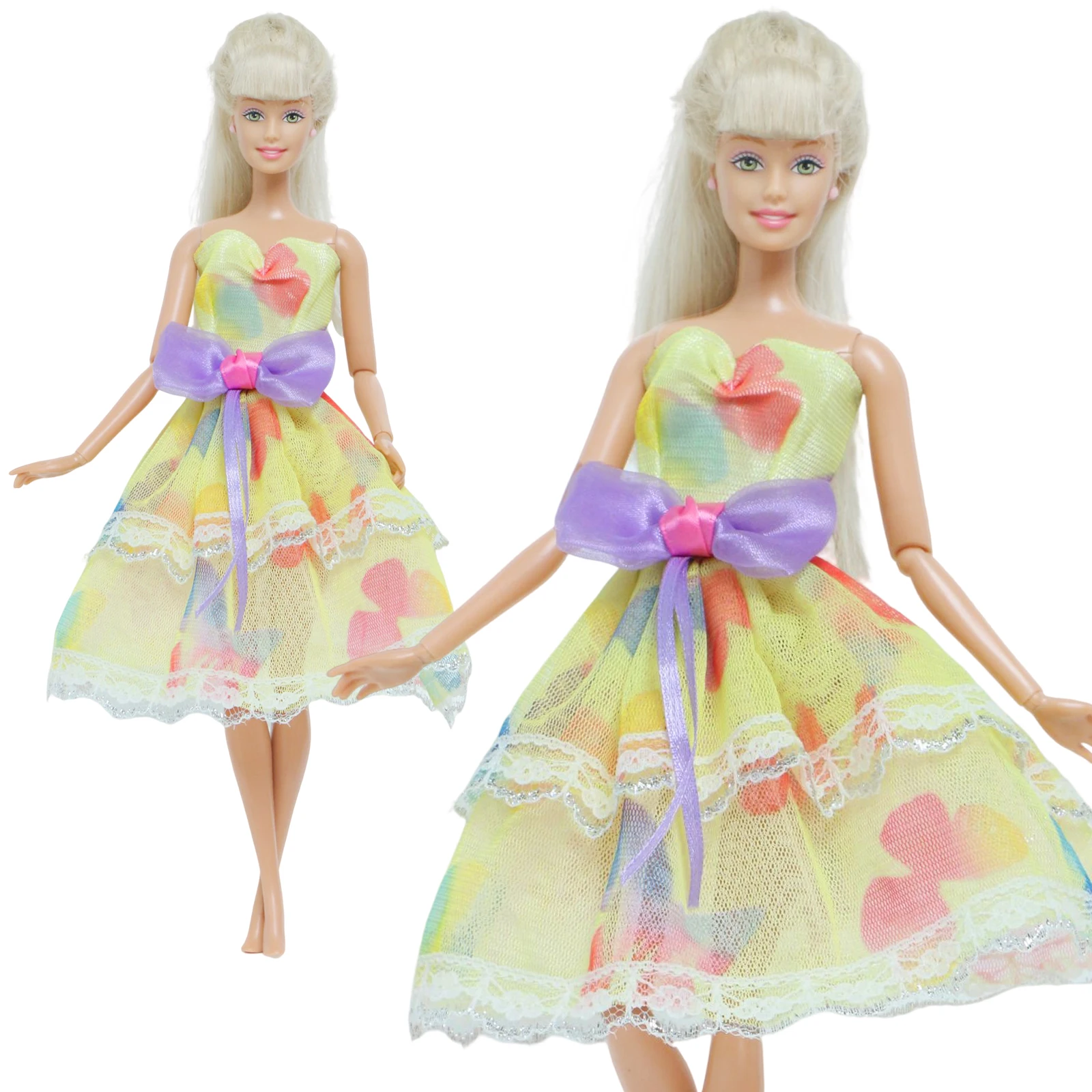 Bjdbus artesanal boneca vestido de festa verão vestir roupa mini vestido  saia flor roupas para barbie boneca acessórios casa boneca brinquedo do  miúdo - AliExpress