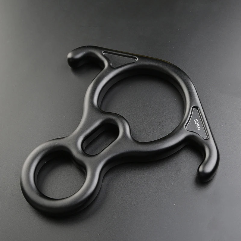 Rock Climbing Equipment 50KN Descender For Rock Climbing