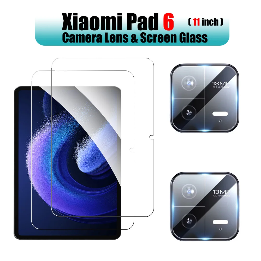 2 шт. для Xiaomi Pad 7 Pro 11.2 6 6s Pro 12.4 Захисне скло для екрану Загартоване скло для Mi Pad 7 Pro 6 6s Захисна плівка Аксесуари