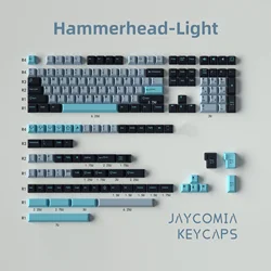 GMK PBT Cherry Profile Keycaps Set - WOB Red Samurai Botanical Olivia Design, 173 Keys, 7U Space Keys, Alice Layout (Hammerhead - Light)
