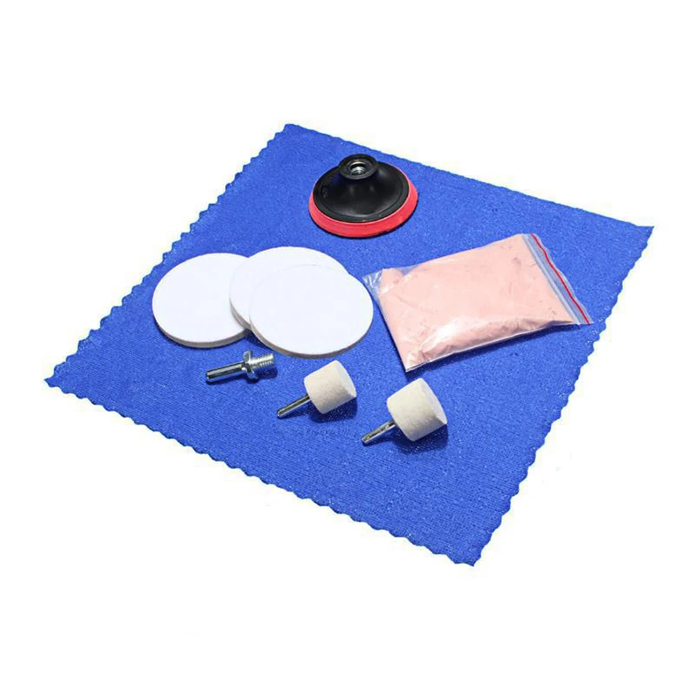 

9x Car Windshield Glass Scratch Remover Cerium Oxide Powder Glass Polishing Kit For Universal Vehicels For Cars For Motors