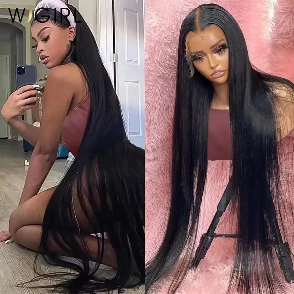 Human Hair Wig 30 40 Inch 13x6 Hd Straight 13x4 Lace Frontal 5x5 Closure Wig For Women