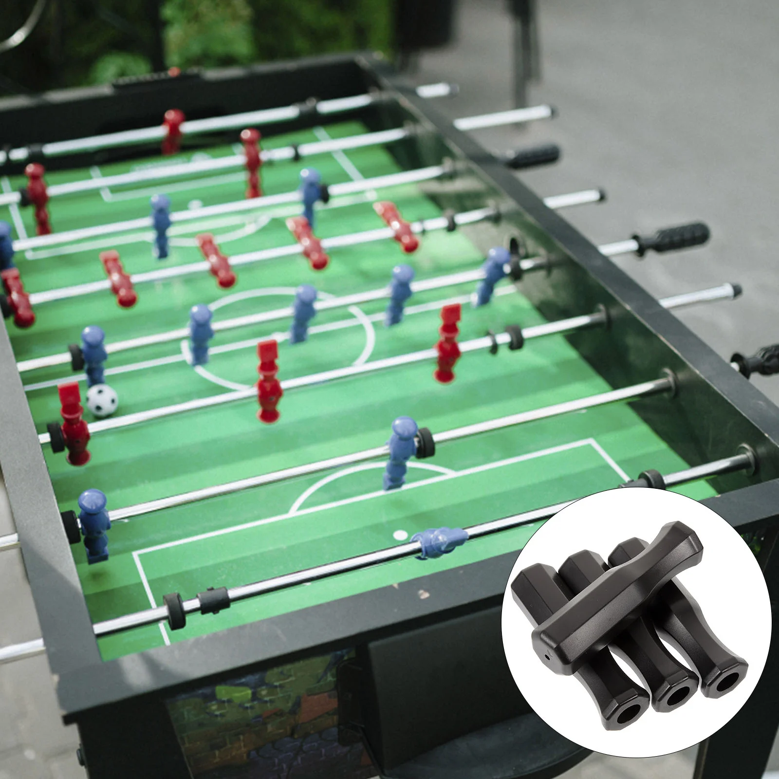 8 Pcs Octagonal Table Football Handles Plastic Foosball Grip Ergonomic Design Replacement Accessories