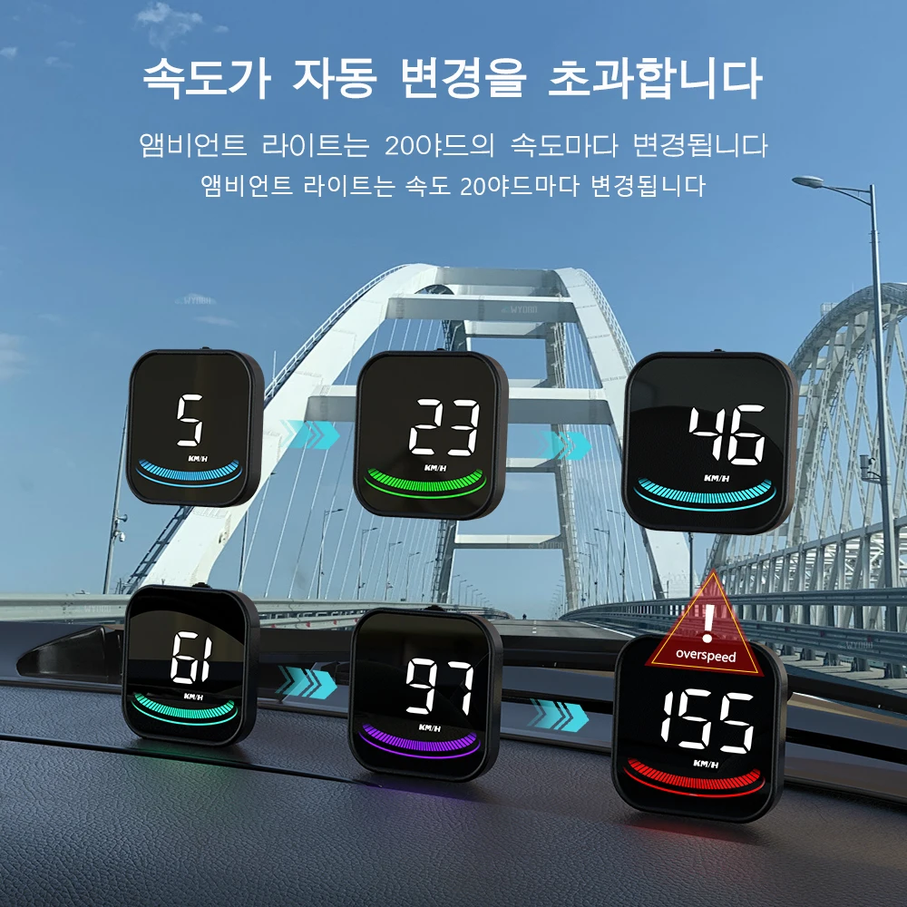 WYOBD-G4   ÷ LED ڵ ӵ Ʈ  ˶ ˸, HUD GPS ڵ ׼ º ǻ ڵ