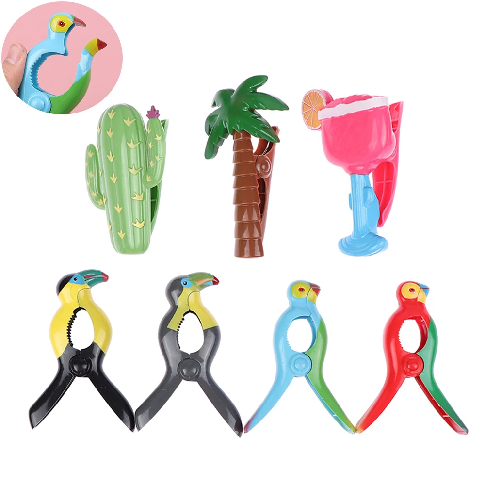 Beach Towel Clamps Lounger Decorative Laundry Clips Beach Towel