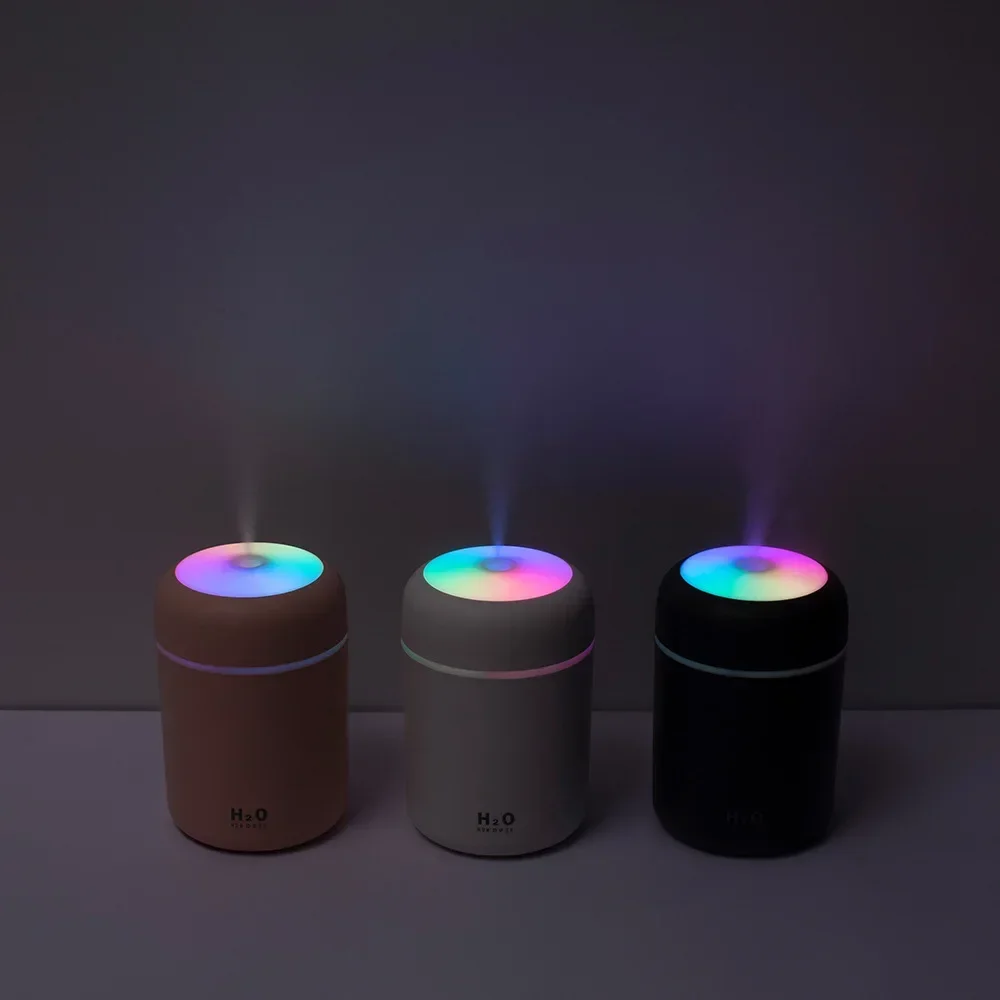 300ML Mini Air Humidifer Aroma Essential Oil Diffuser with LED Lamp USB Mist Maker Aromatherapy Humidifiers for Home Car