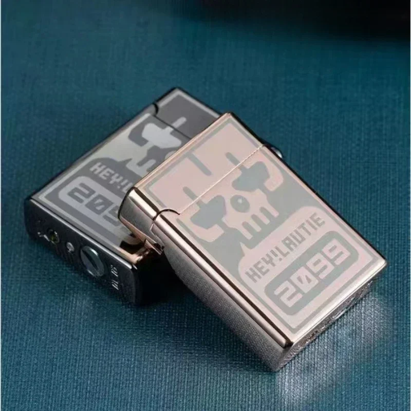 Portable Metal Induction Ignition Cigarette Lighter Men's Boutique Gift Butane Gas Lighter Windproof Lighter Unusual Lighters 6