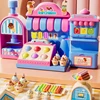 Kids Plasticine Food Make Machine Creative Toy DIY Slime Making Kit Simulation Hamburg Ice Cream Mold Kitchen Toy for Girls Gift 1
