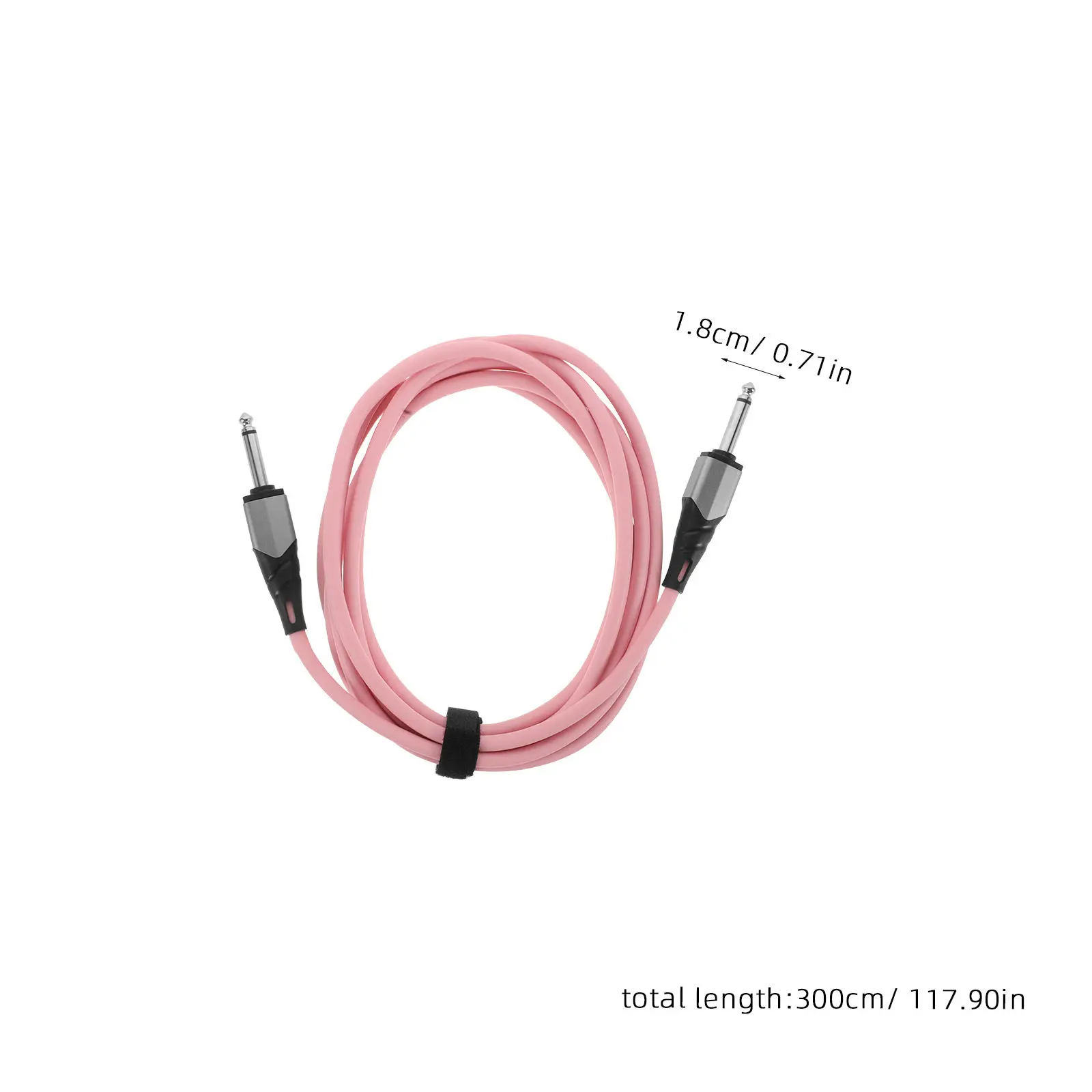 일렉트릭 기타 오디오 케이블 PVC 노이즈 감소 베이스 기타 패치 코드 6.5mm 잭 악기 케이블 (스테이지 녹음용)