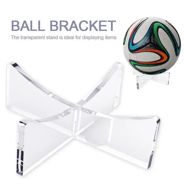 Bowling Display Stand Rugby Basketball Soccer Ball Bracket Holder Transparent Acrylic Rack Support Base for Ball Display Stand 5