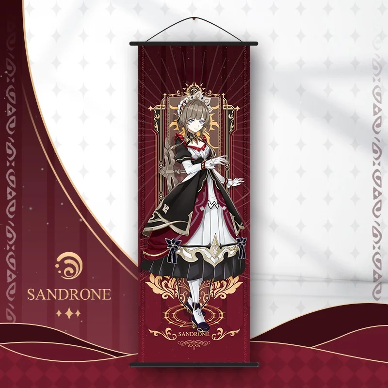 Genshin Impact Scroll Canvas Painting - Anime Wall Art Home Decor