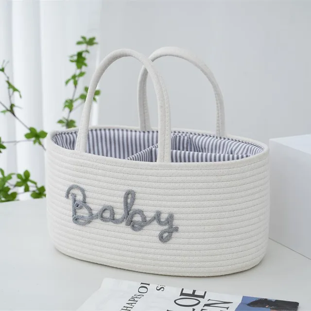 Lvory Portable Baby Diaper Storage Basket
