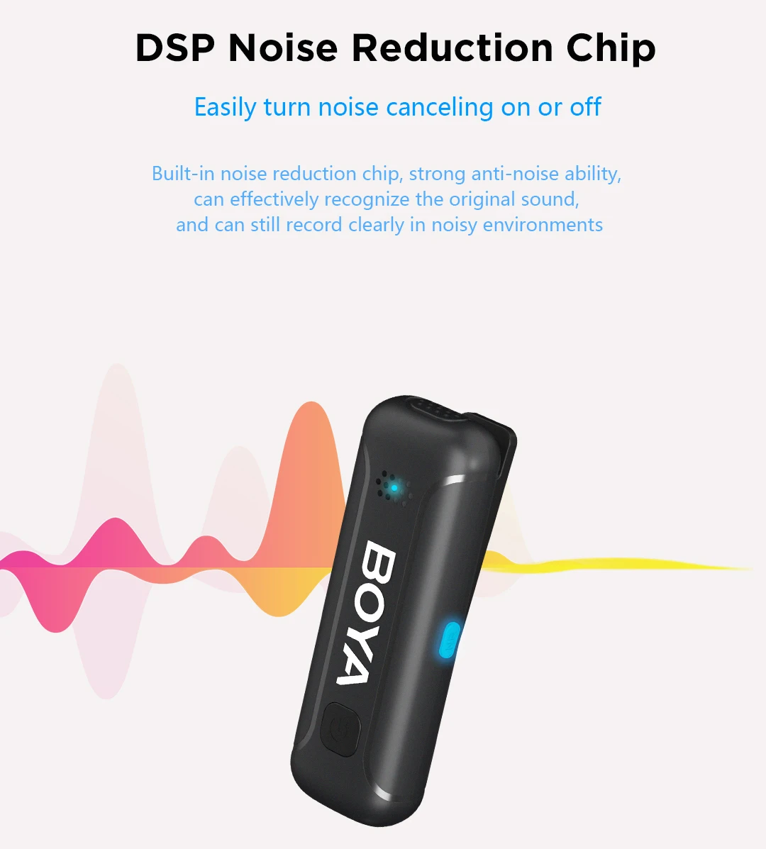 BOYA BY-WM3T-U2 Mini 2.4GHz Wireless Microphone description image 6