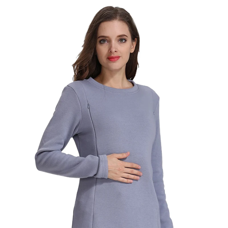 Winter Fleece Nursing Hoodie