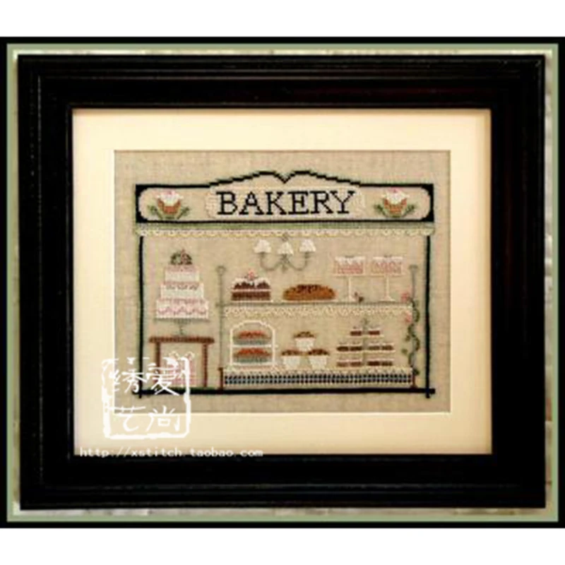 BAKERY DIY Craft Stich Cross Stitch Cotton Fabric Needlework Embroidery Crafts Counted Cross-Stitching Kit